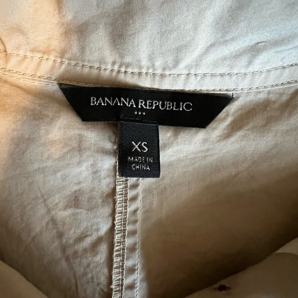 Banana Republic Womens A Line Trench Button Midi Dress Khaki - Picture 12 of 13